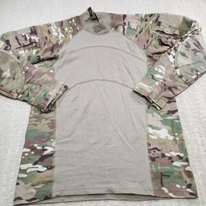 US Army Multi Cam Combat Shirt Men Medium Sekri USA Flame Resistant Camo FR